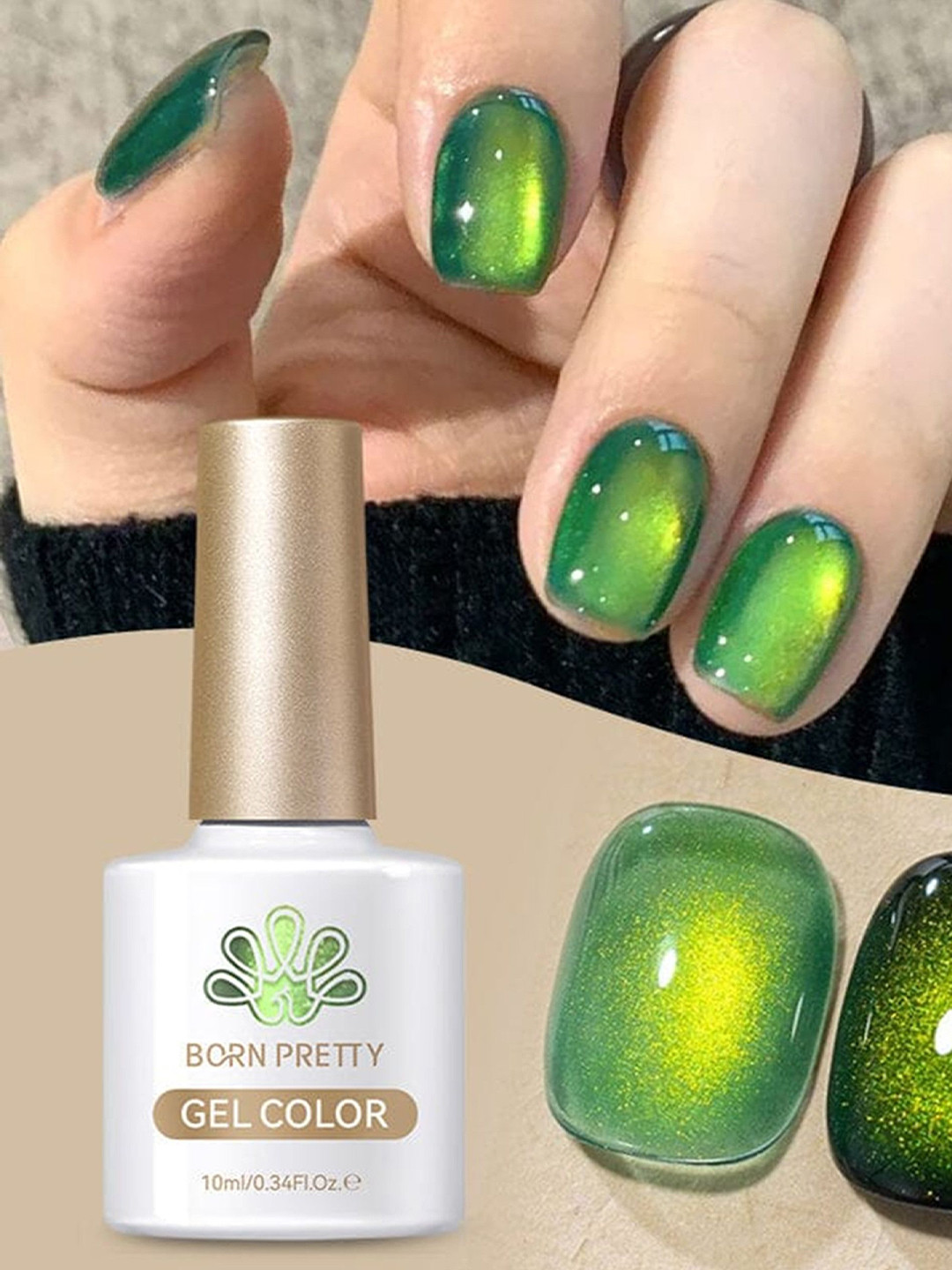 BORN PRETTY 9D Cat Eye Magnetic Gel Polish - 10 ml - Wormhole-MY34