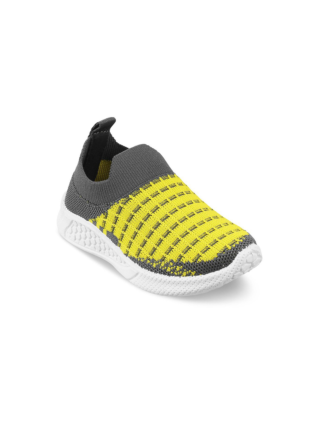 SHOESFORJUNIORS Kids Colourblocked Round Toe Slip-On Sneakers Shoes