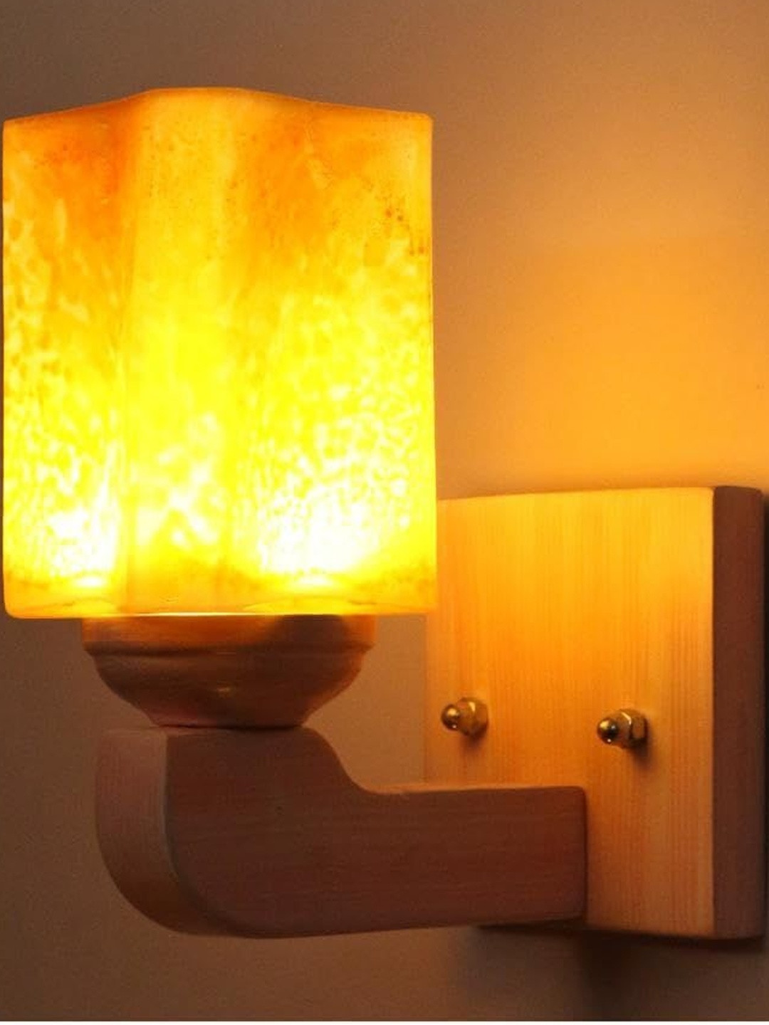 1ST TIME Orange Solid Glass Wall Lamps