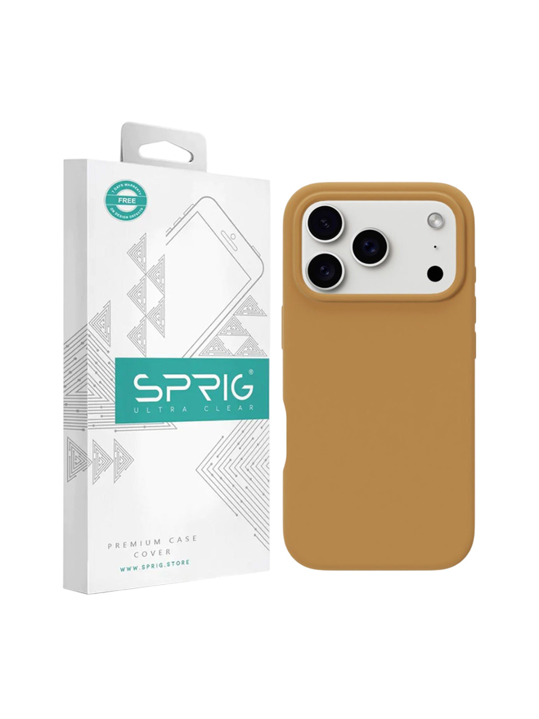 SPRIG Impact Resistant Shock Proof Silicone iPhone 17 Pro Back Case