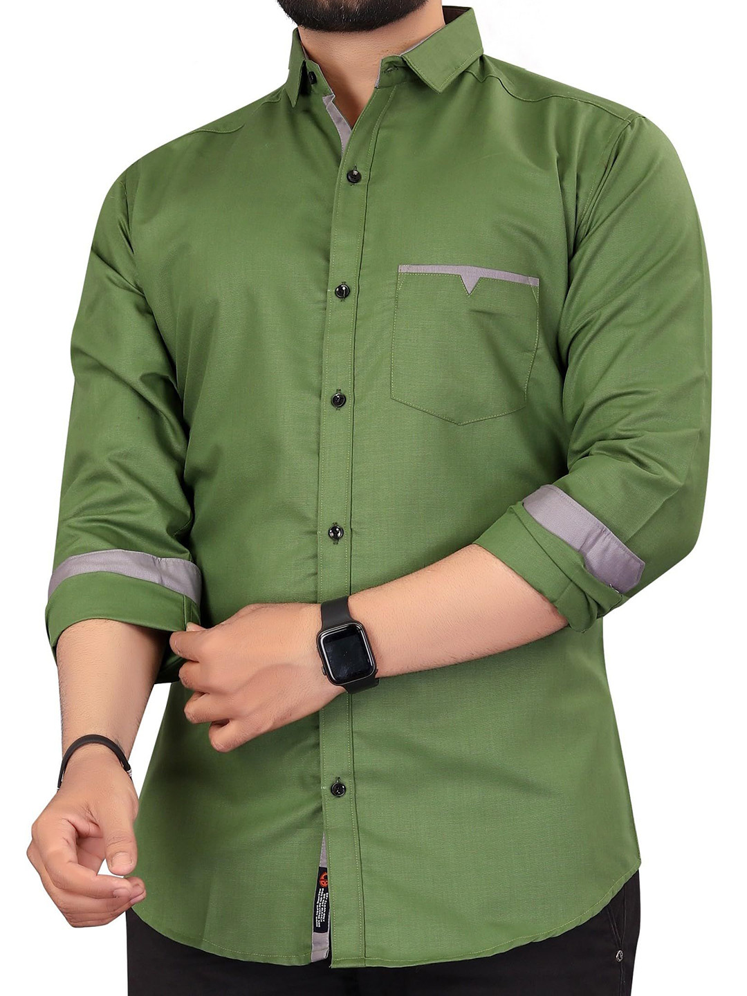 CB-COLEBROOK Men Solid Relaxed Fit Casual Shirt