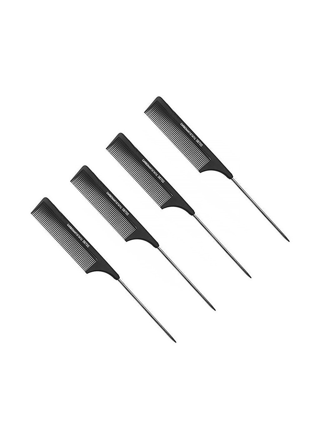 Adhvik Set Of 4 Fine Tooth Pin Tail Comb For Hair Styling
