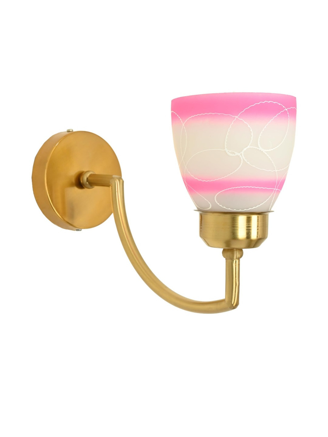 1ST TIME Unisex Printed Glass Traditional Cylinder Wall Lamps Wall Lamps