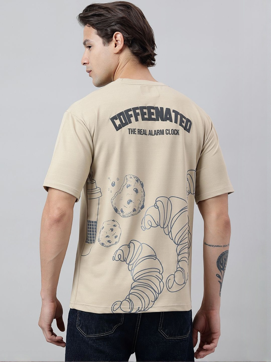 Fiesto Fashion Men Typography Round Neck T-shirt