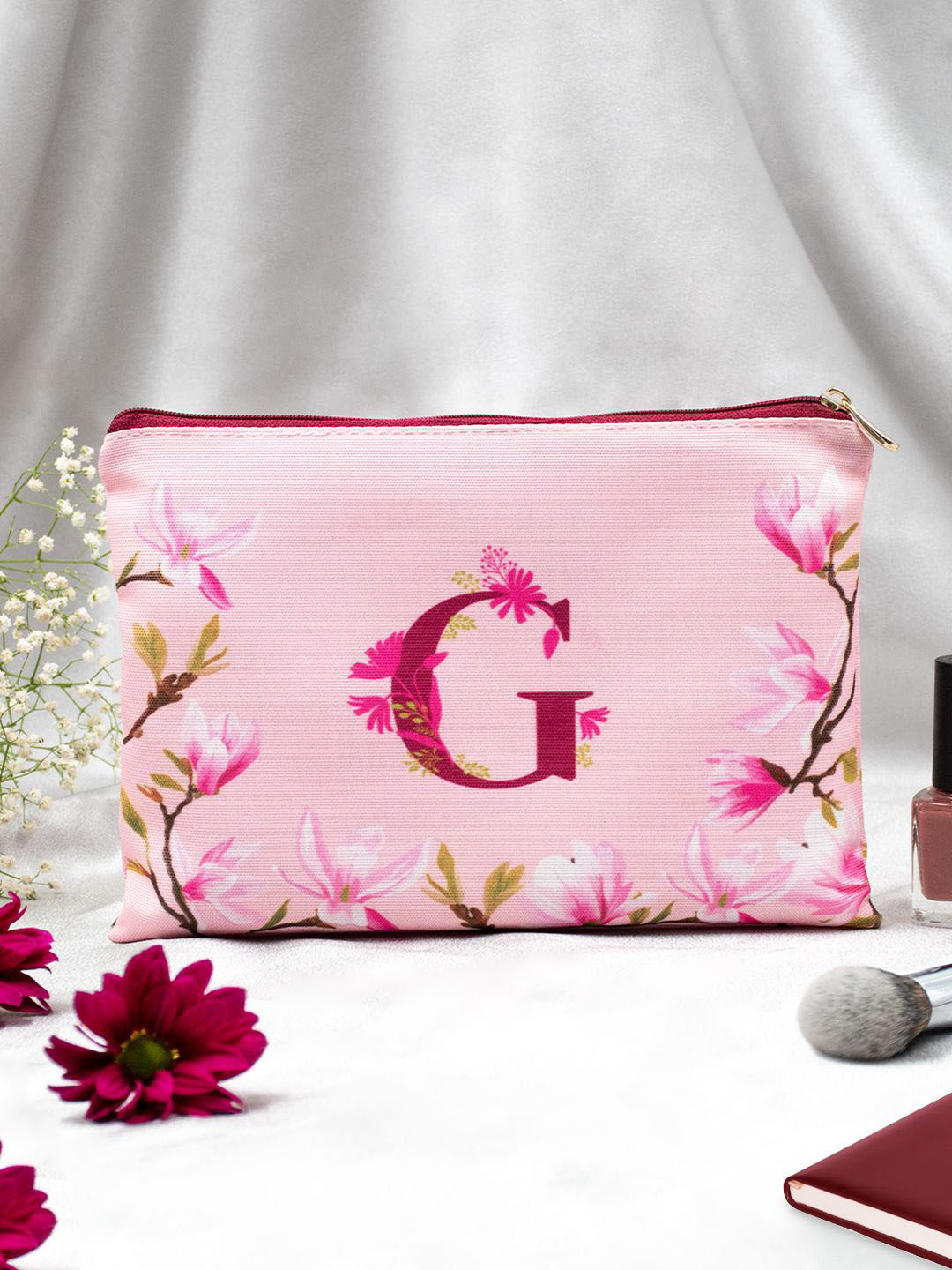 Doodle Printed Compact Pouch