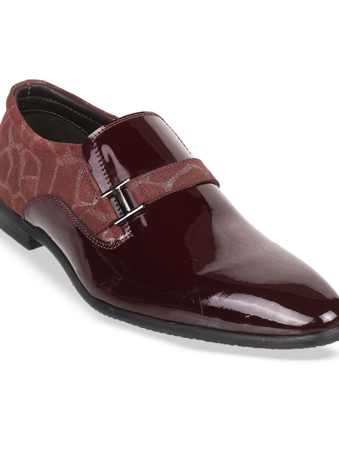 J.FONTINI Textured Leather Formal Monk Shoes