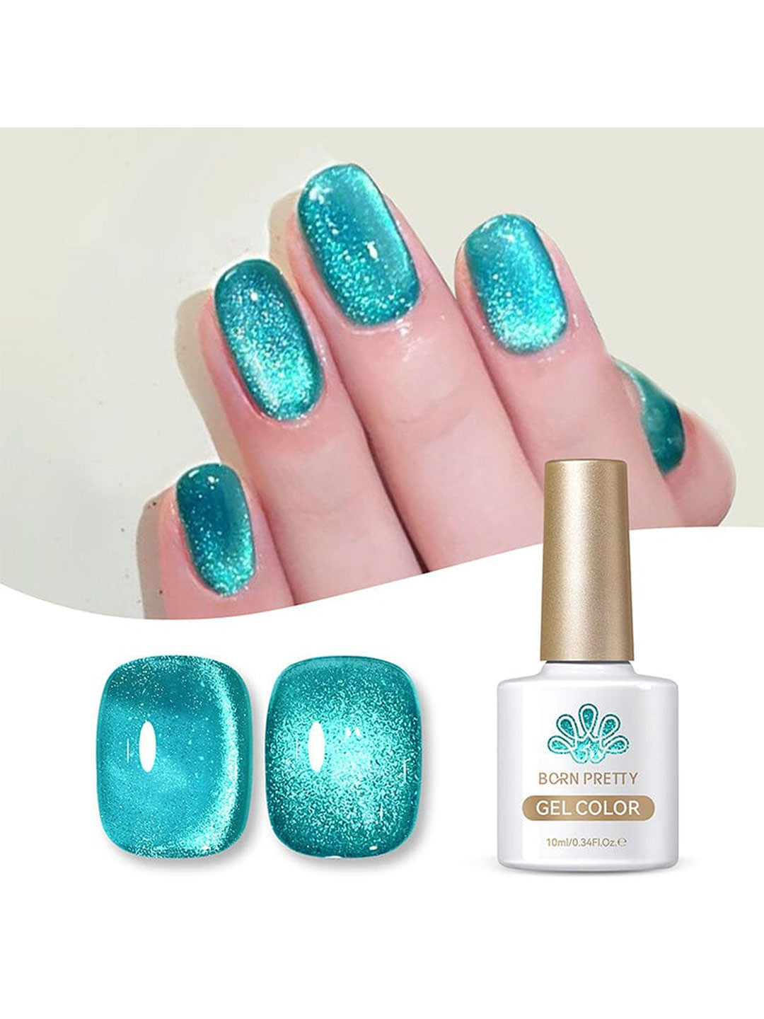 BORN PRETTY Cat Eye Magnetic Gel Polish - 10 ml - Melbourne-MY36