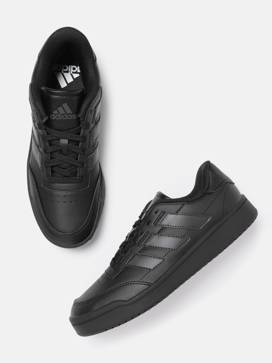 ADIDAS Men Courtblock IKD Leather Tennis Shoes