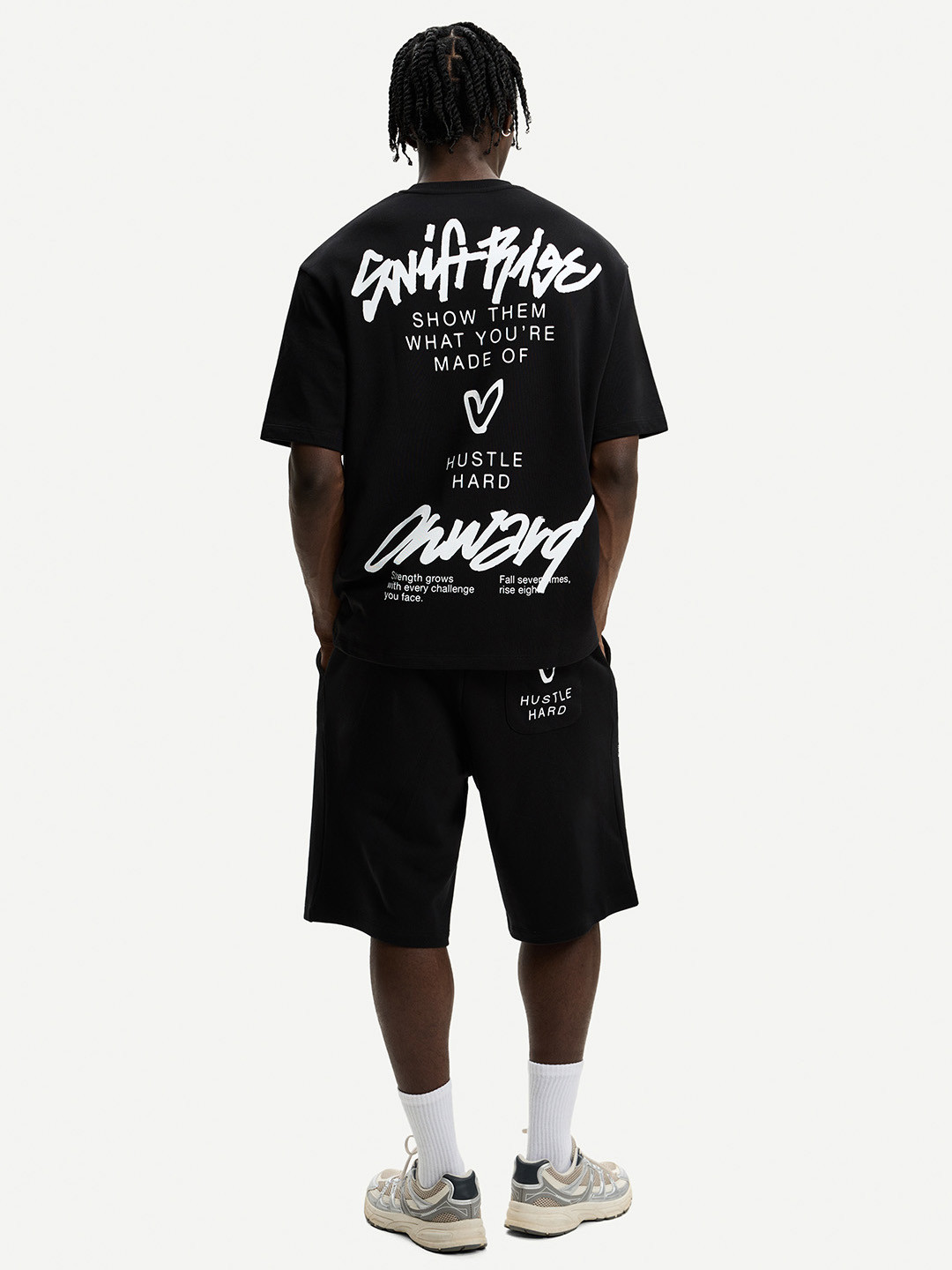 Bershka Printed Short Sleeve Plush T-shirt