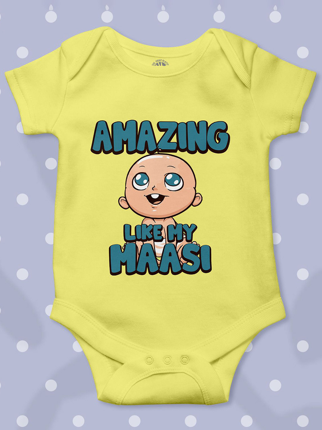 THE PRINT PLATTER Infants Amazing Like Maasi Printed Cotton Bodysuit