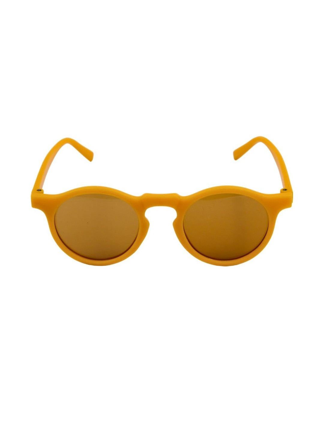 NESKA MODA Unisex Kids Yellow Lens Round Sunglasses