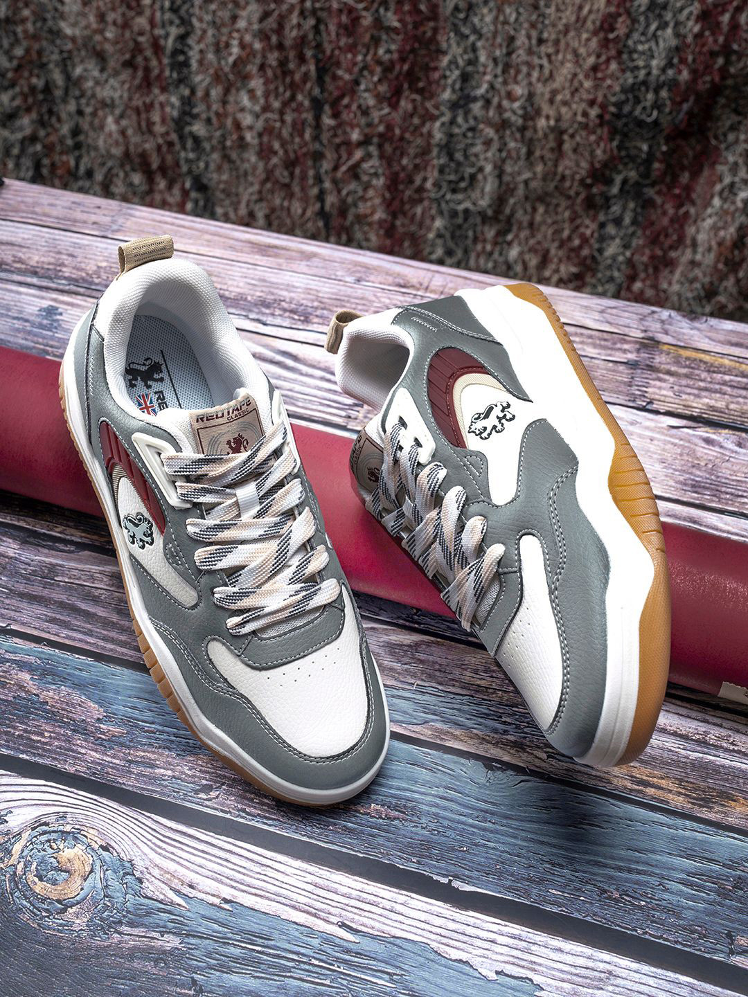 Red Tape Men Down Town Dapper Colourblocked Half Brogues Lace-Ups Sneakers