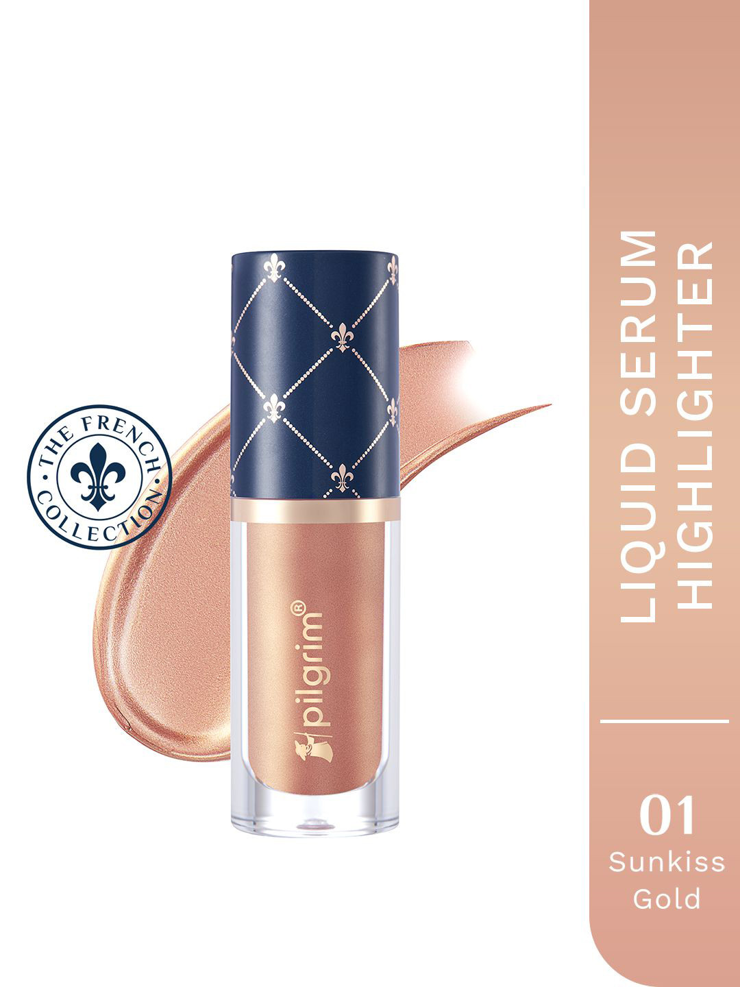 Pilgrim Glowing Delight Liquid Serum Highlighter 5.3g - Sunkiss Gold 01