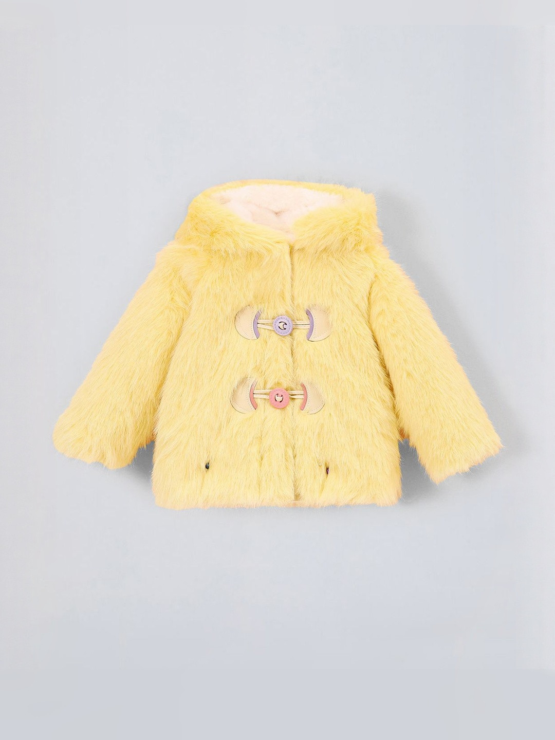 Hopscotch Girls Fuzzy Toggle Puffer Jacket
