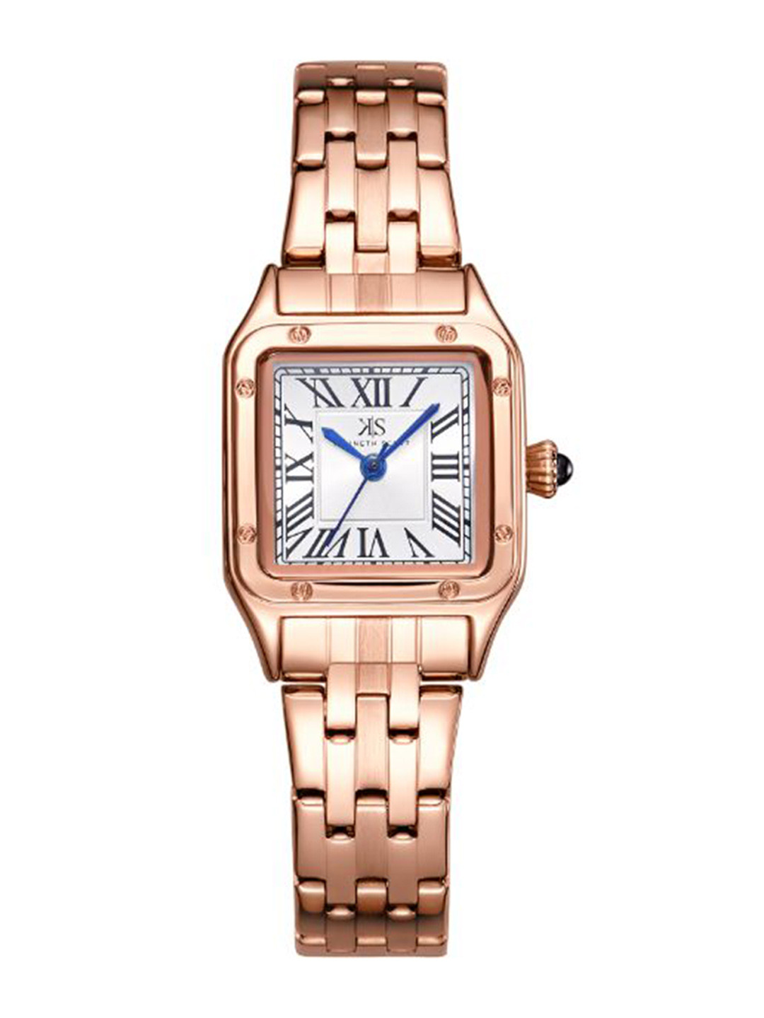 KENNETH SCOTT Women Square Dial & Stainless Steel Straps Analogue Watch K25512-RBKW