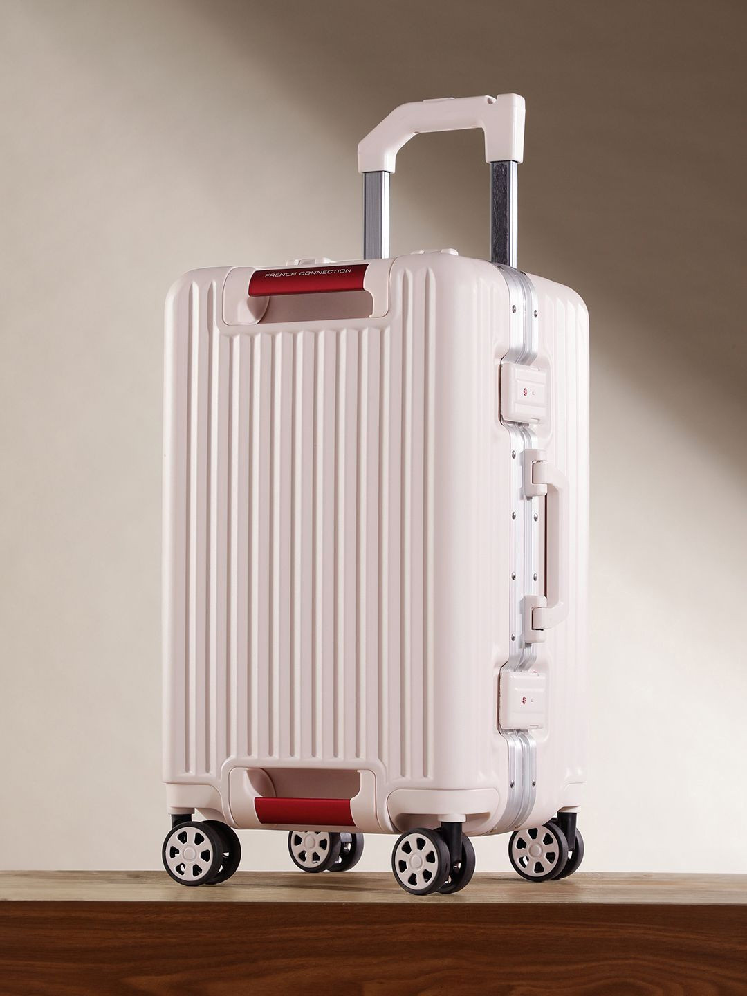 French Connection 360-Degree Rotation Hard Case Cabin Size Trolley Bag