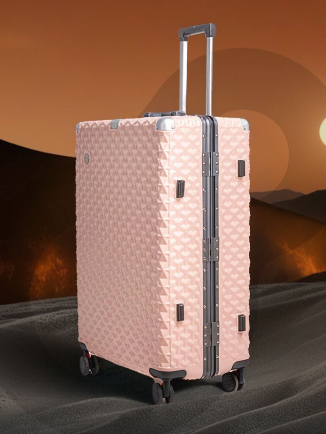 CLUB HACHI Textured Hard-Sided Large Trolley Bag