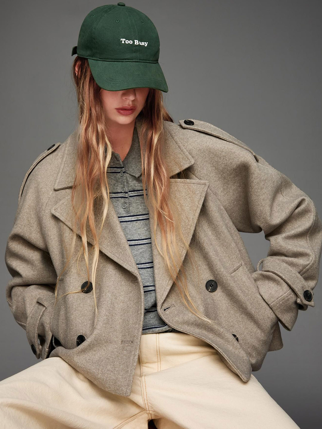 Bershka Soft Trench Coat