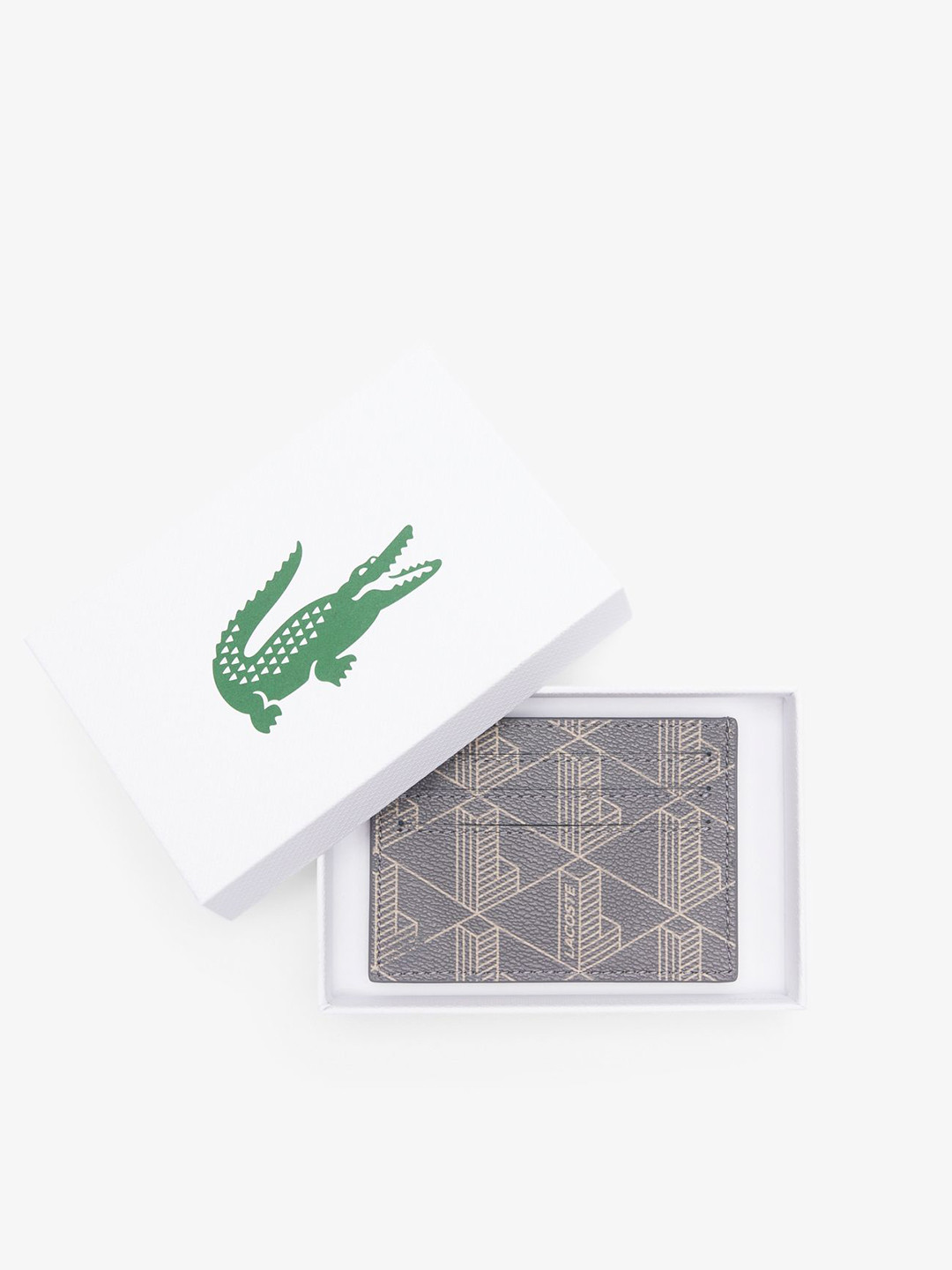 Lacoste Men Abstract Printed Card Holder