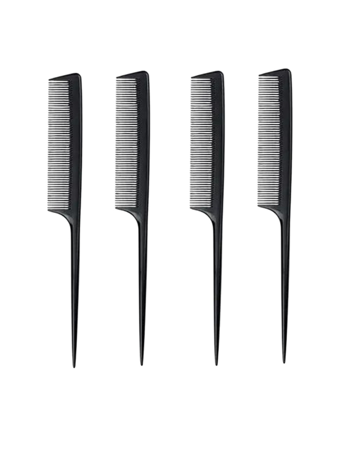 Adhvik Set Of 4 Heat Resistant Thin Tail Comb