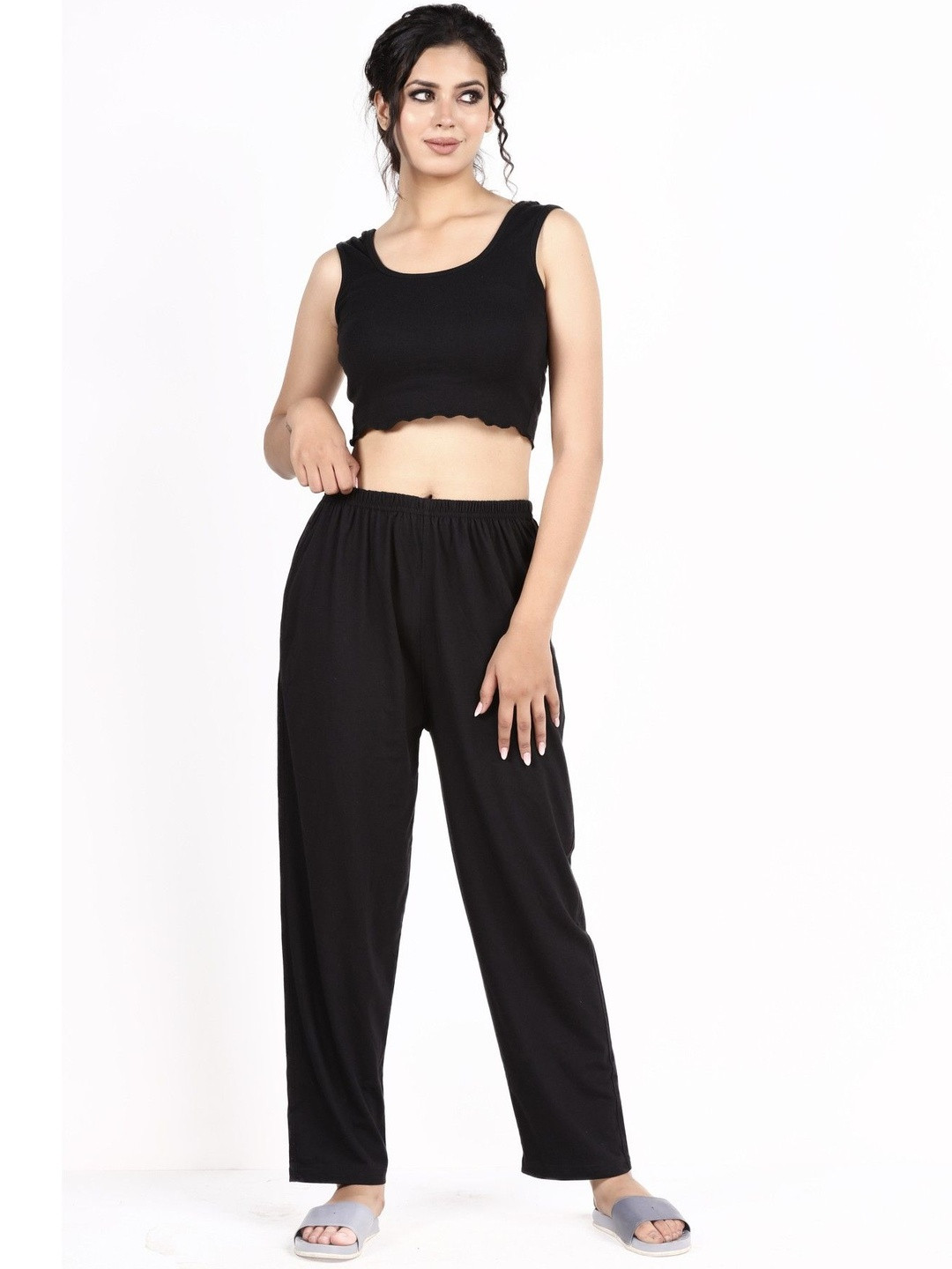 E-MAX Women Mustard Cotton Pyjamas