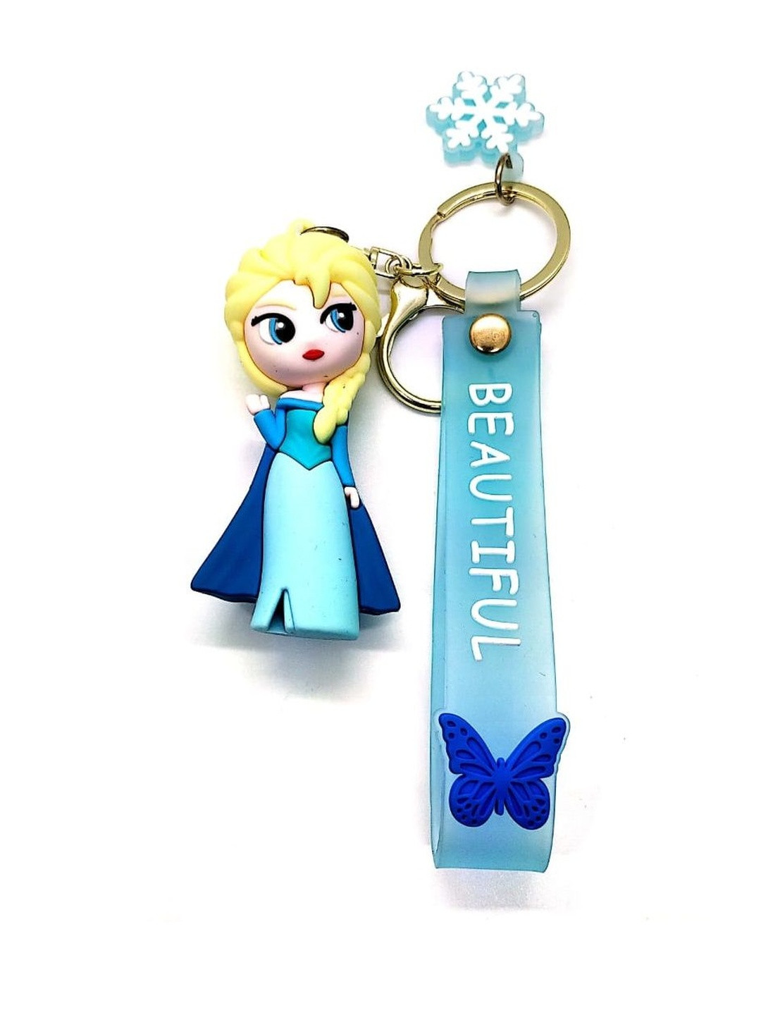 APNA KANHA Unisex Blue Princess Elsa Doll keychain