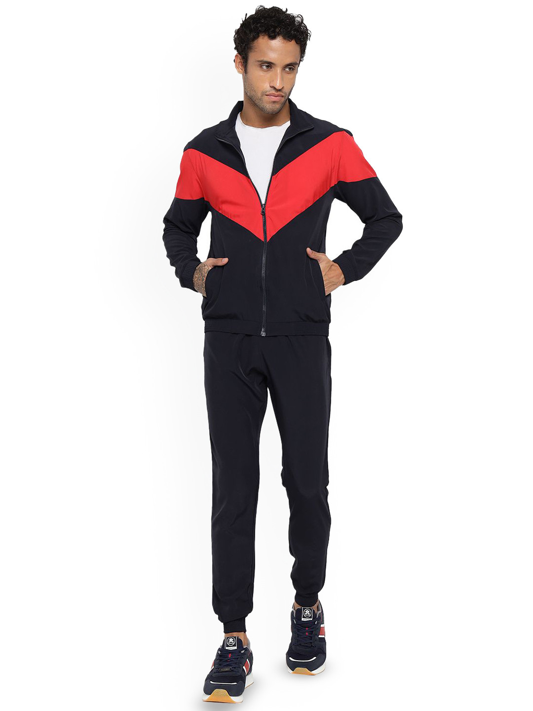 OFF LIMITS Colour Blocked Mock Collar Tracksuits