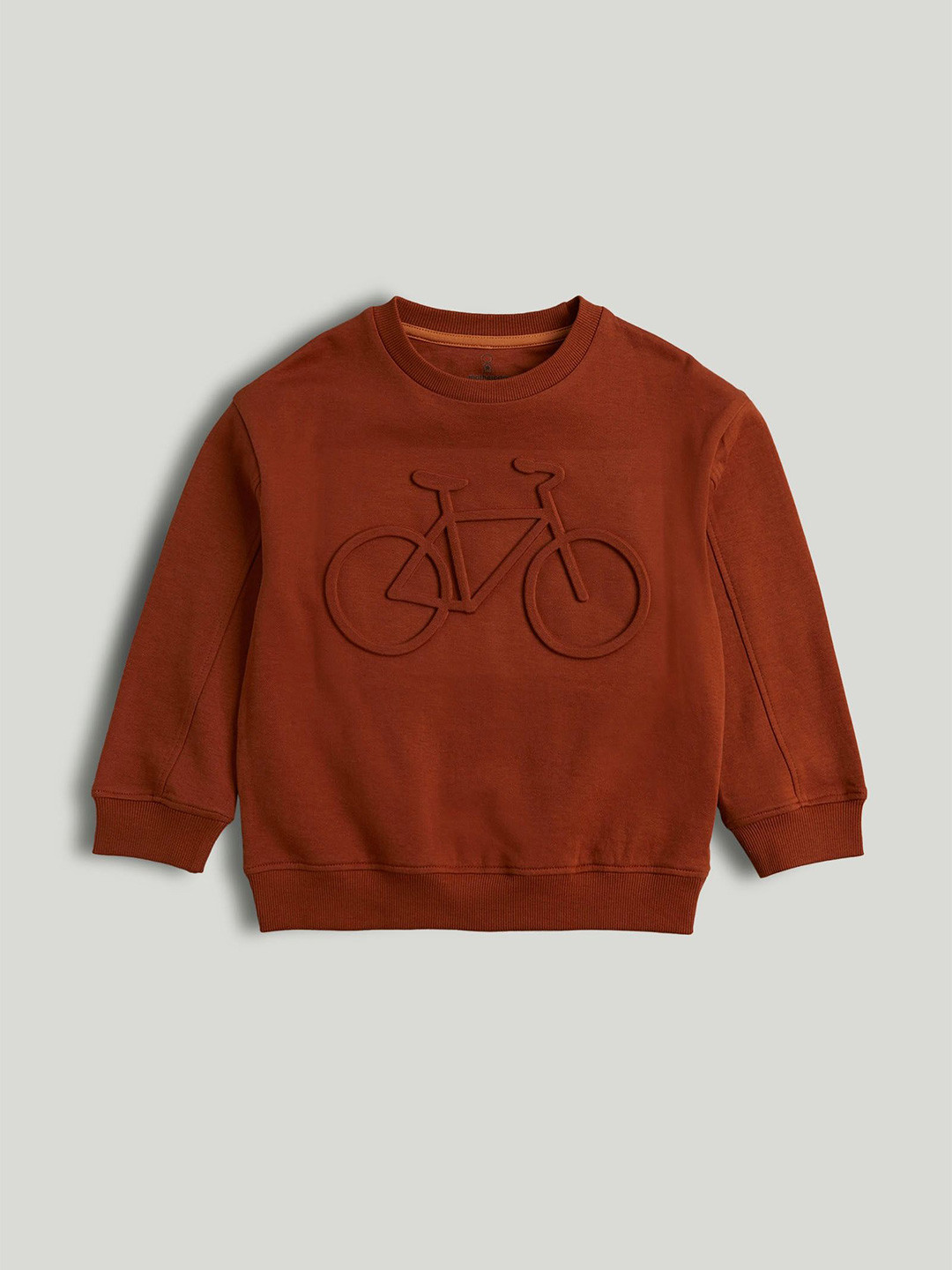 mothercare Boys Camping Adventures Embossed Round Neck Sweatshirt