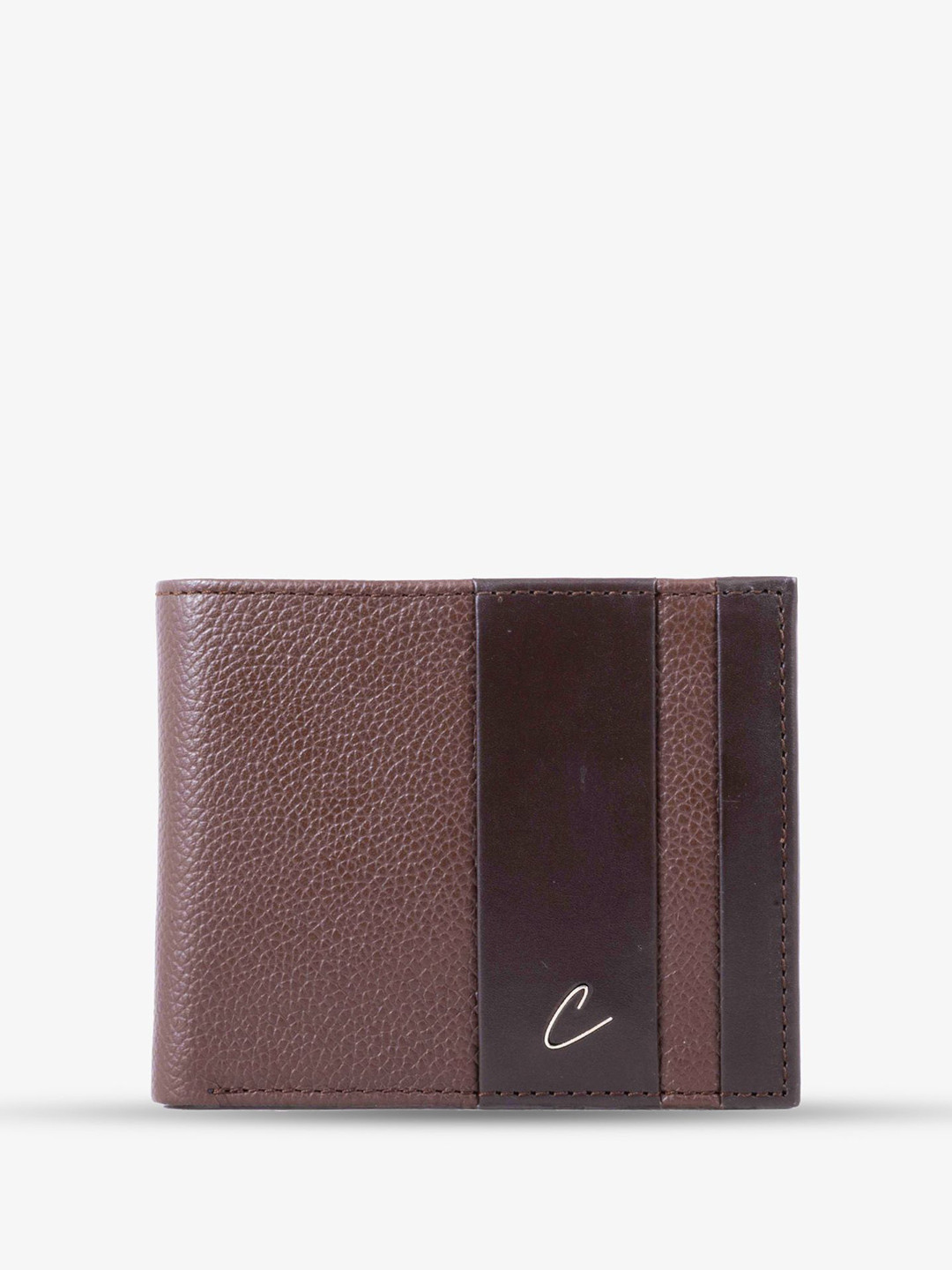 El'Curio Men Leather Two Fold Wallet