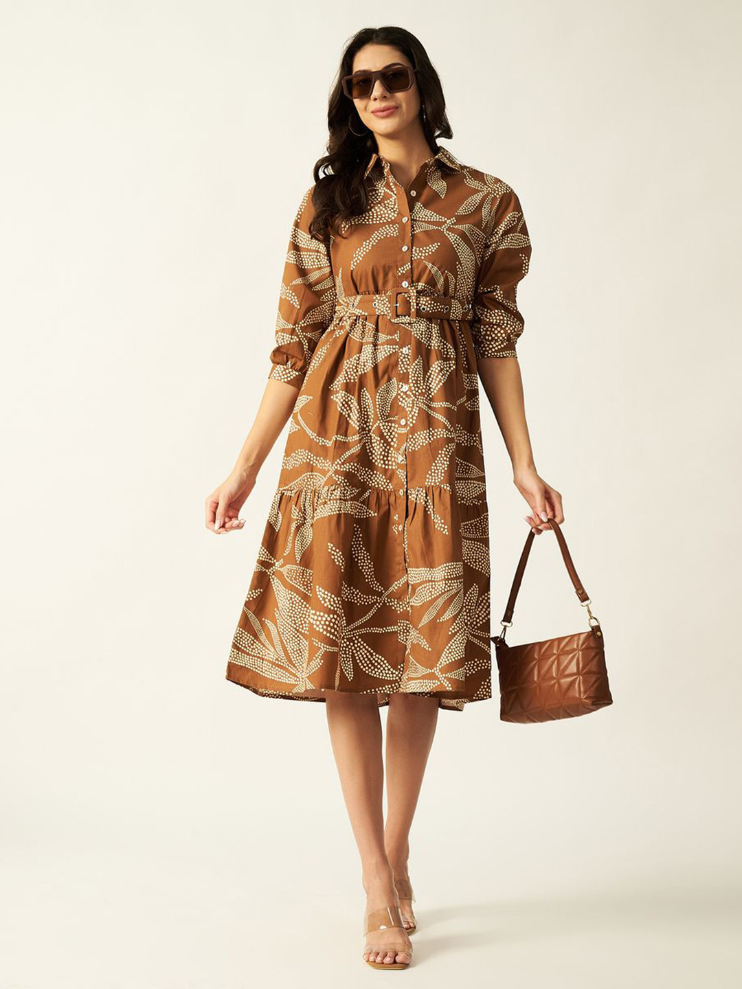 House of Sal Women Nico Maxi Shirt Dress