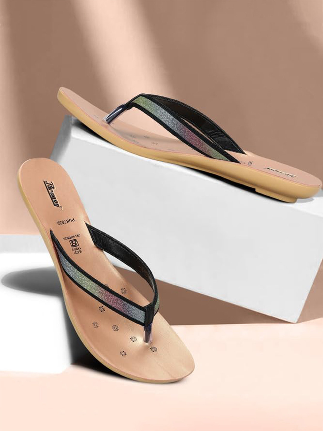 Paragon Women Printed Slip On Flats