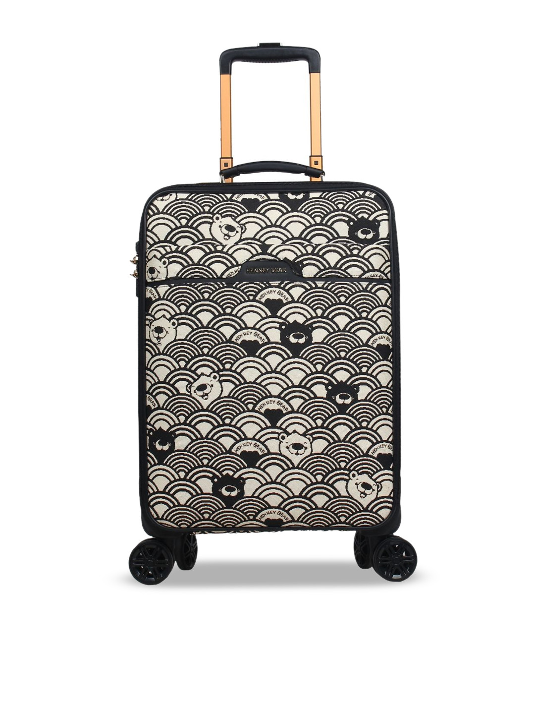 Henney Bear Wave Soft Sided Cabin Trolley Suitcase