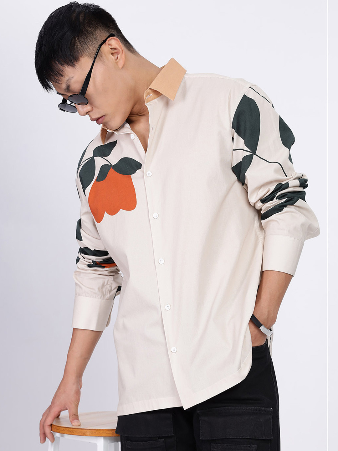 Eszett Men Printed Casual Shirt