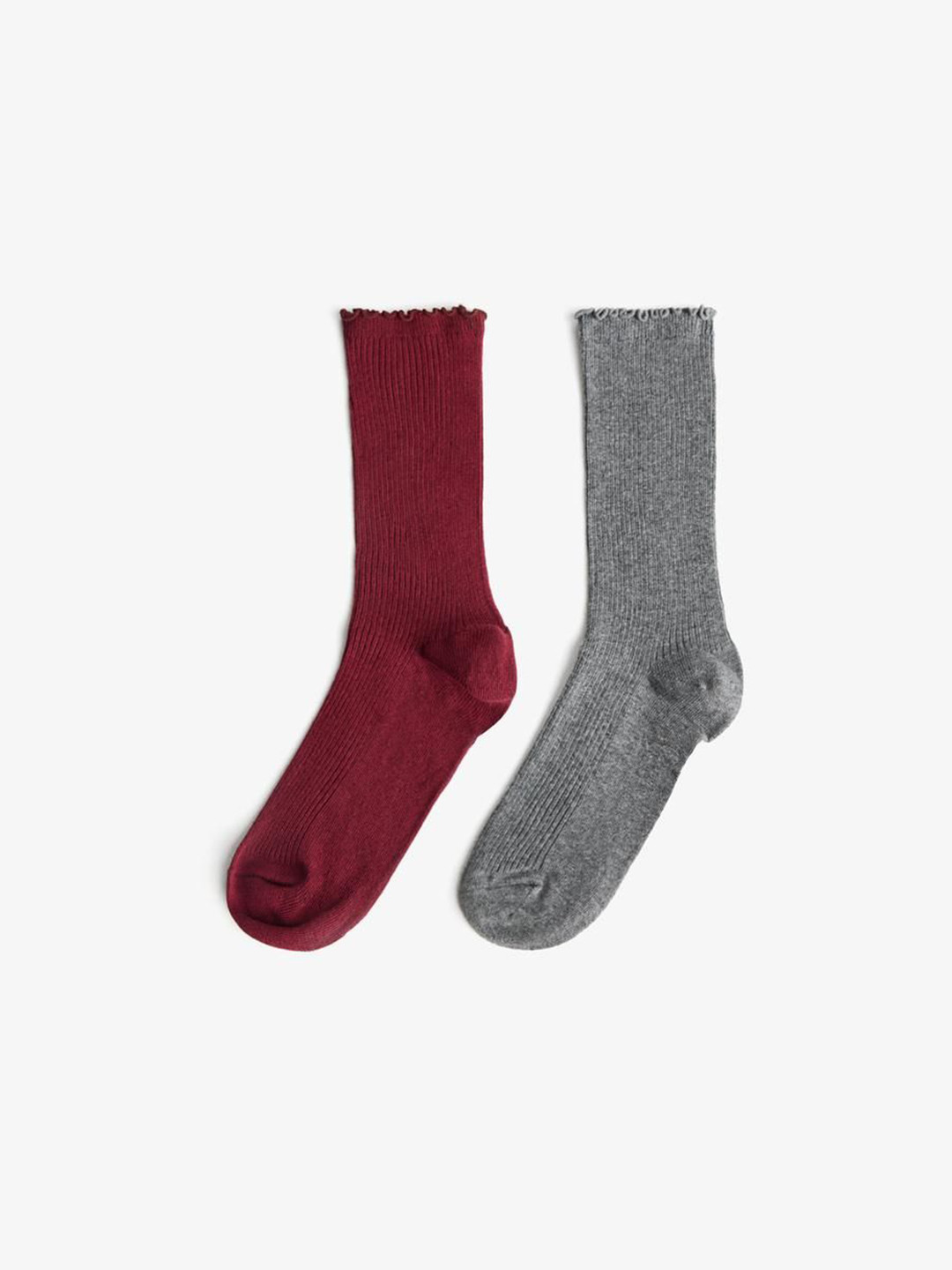 Bershka 2-Pack Of Curly Viscose Socks