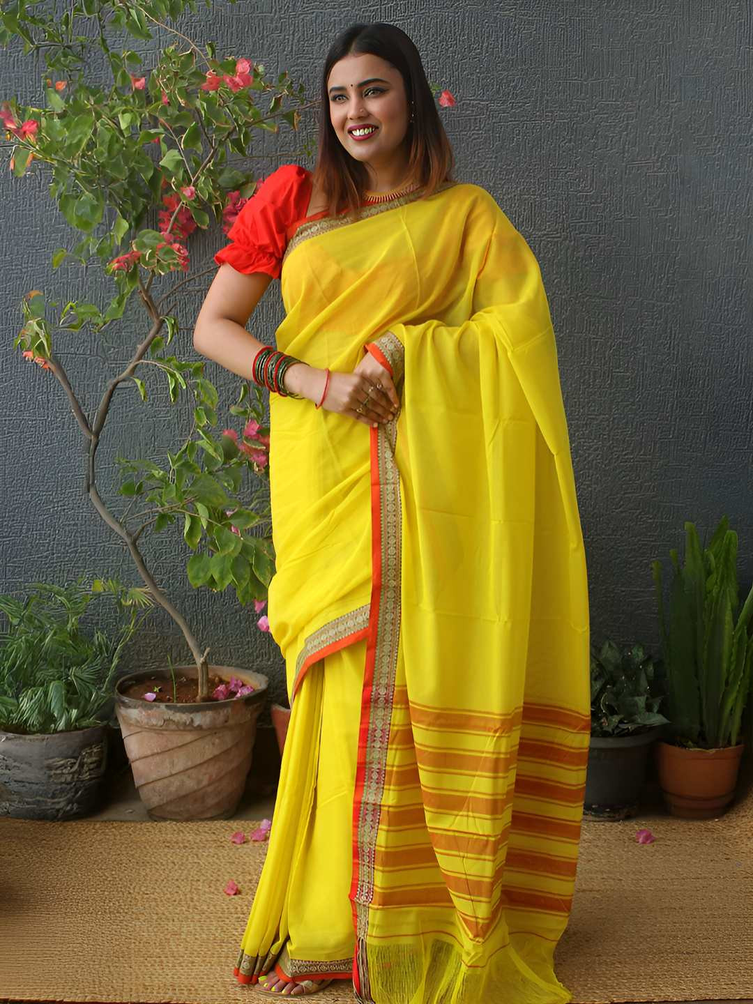 Weaves of Tradition Pure Cotton Woven Design Narayan Peth Saree