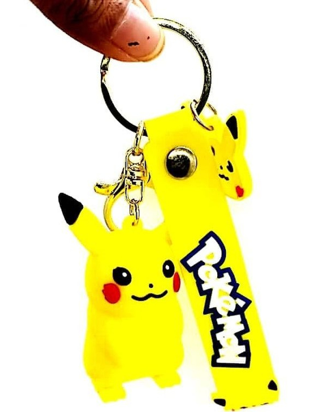 APNA KANHA Yellow Pokemon Pikachu 3D keychain