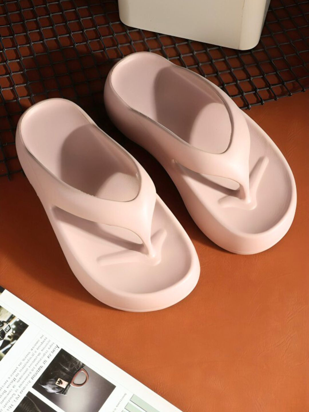 Zyla Slip On Cushioned footbed Thong Flip-Flops