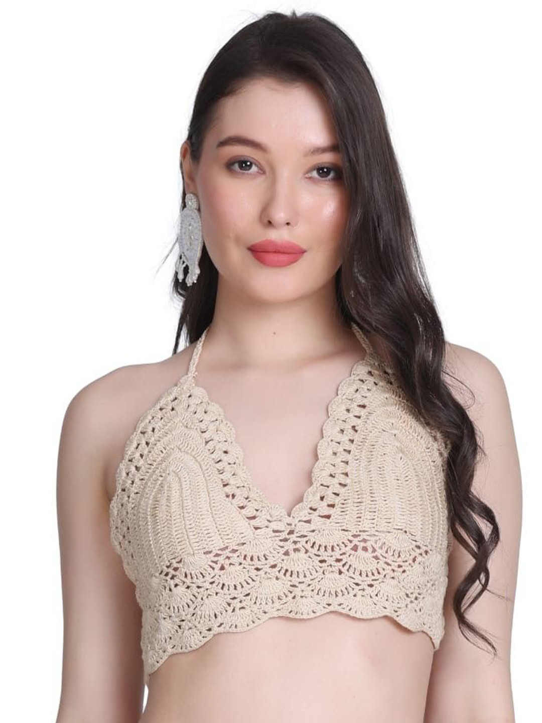 NYCRA Crochet Full Coverage Non Padded Bralette Bra