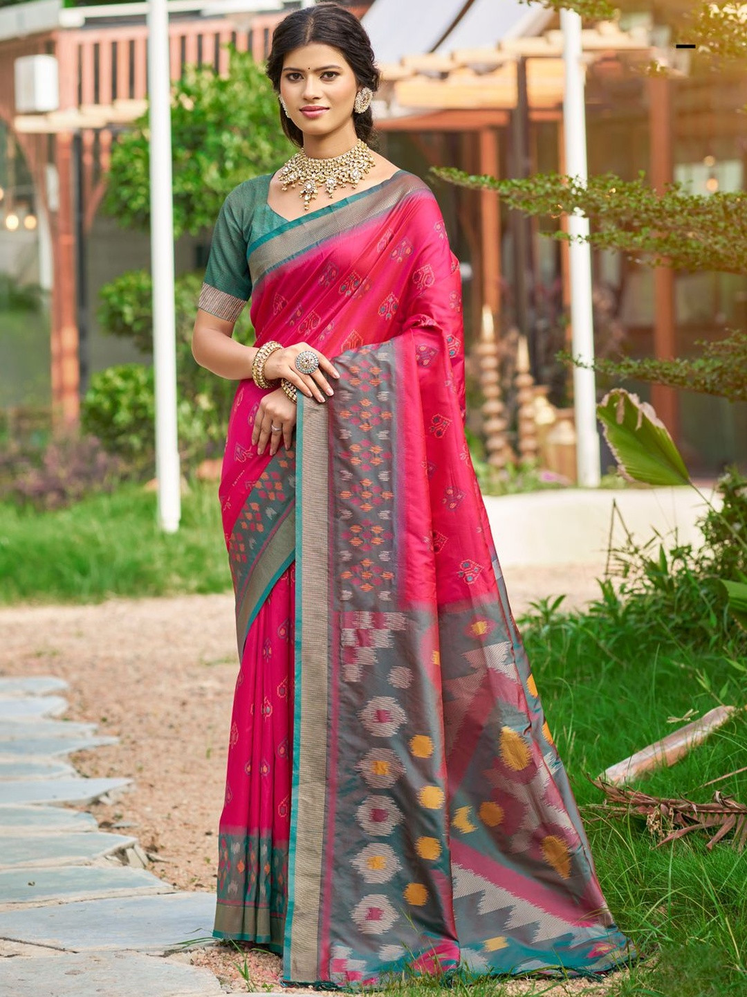 Astita Woven Design Pochampally Saree