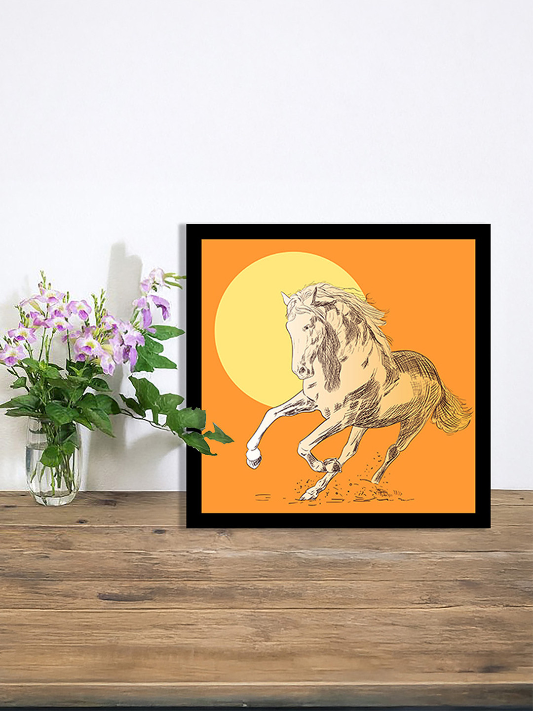 nestroots Yellow And Beige Single Rise of the Wild Wall Art