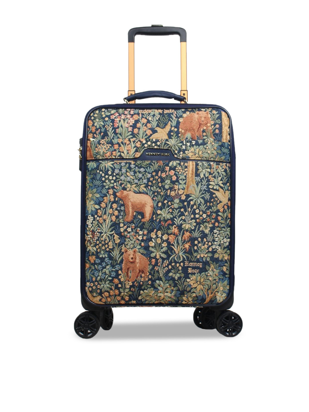 Henney Bear Walk Soft Sided Cabin Trolley Suitcase