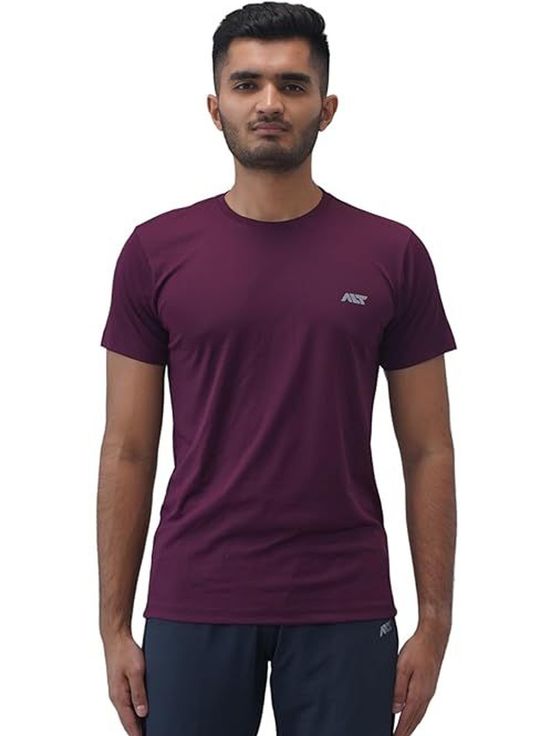 ALT THEALTCULTURE Men Solid Round Neck T-shirt