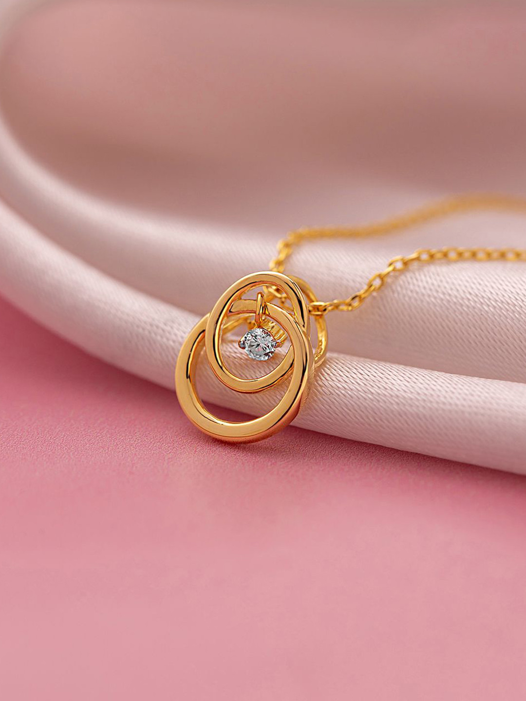 Studio Voylla 925 Sterling Silver Pendant With 0.07 Carat Lab-Grown Diamond - 2.69 g