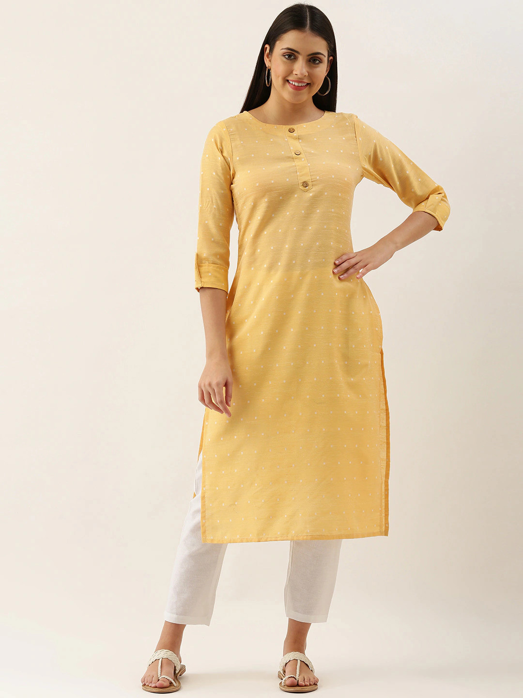 KALINI Dyed Pathani Kurta