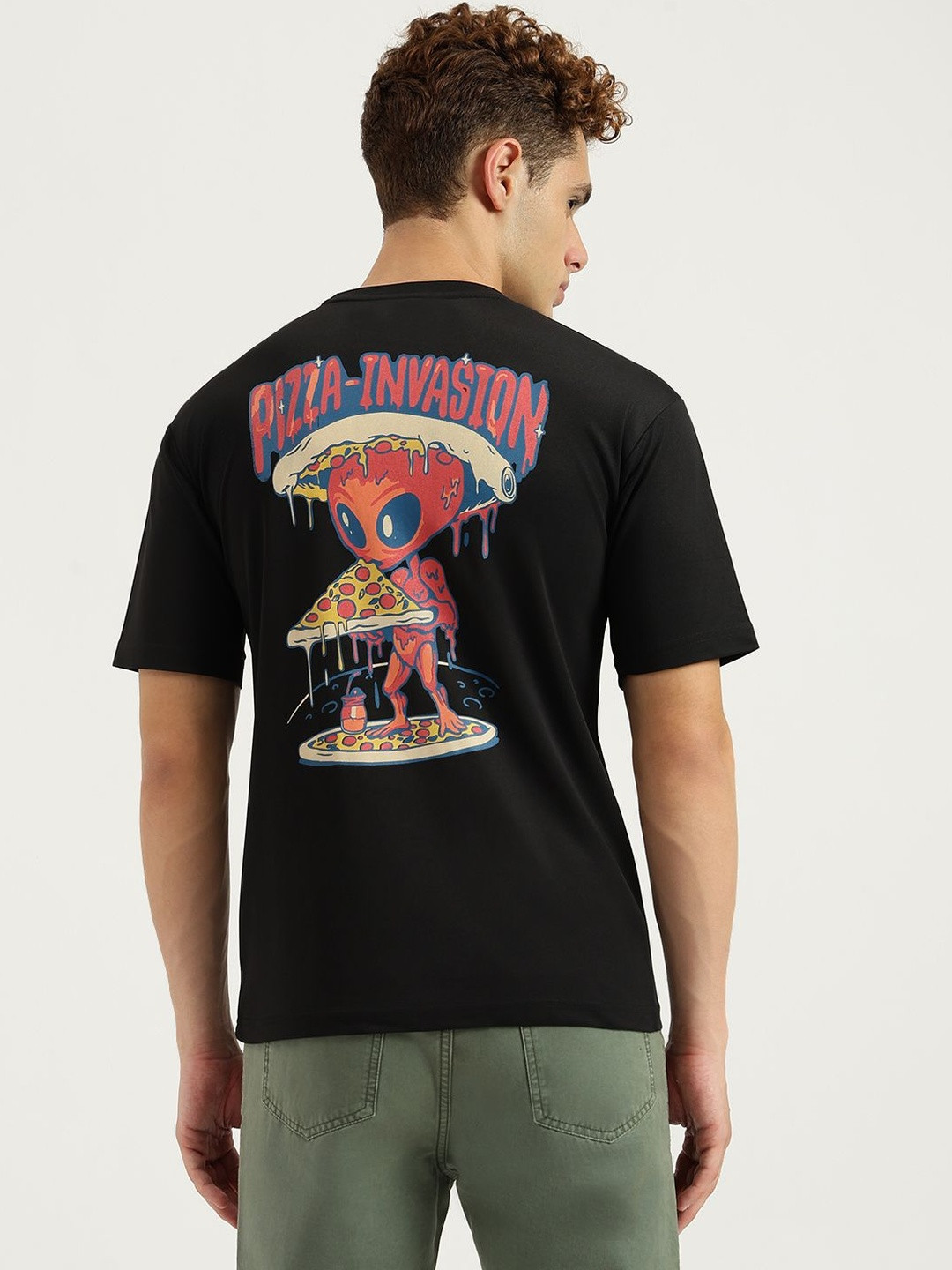 Fiesto Fashion Men Graphic Printed Round Neck T-shirt