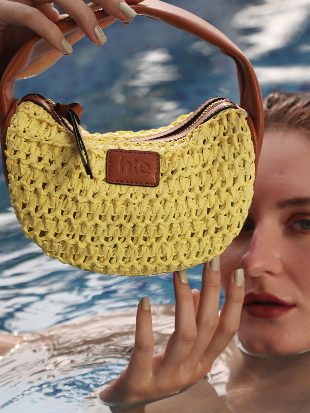 HIE Women's Kelly Lightweight Self-Design Textured Sling Bag