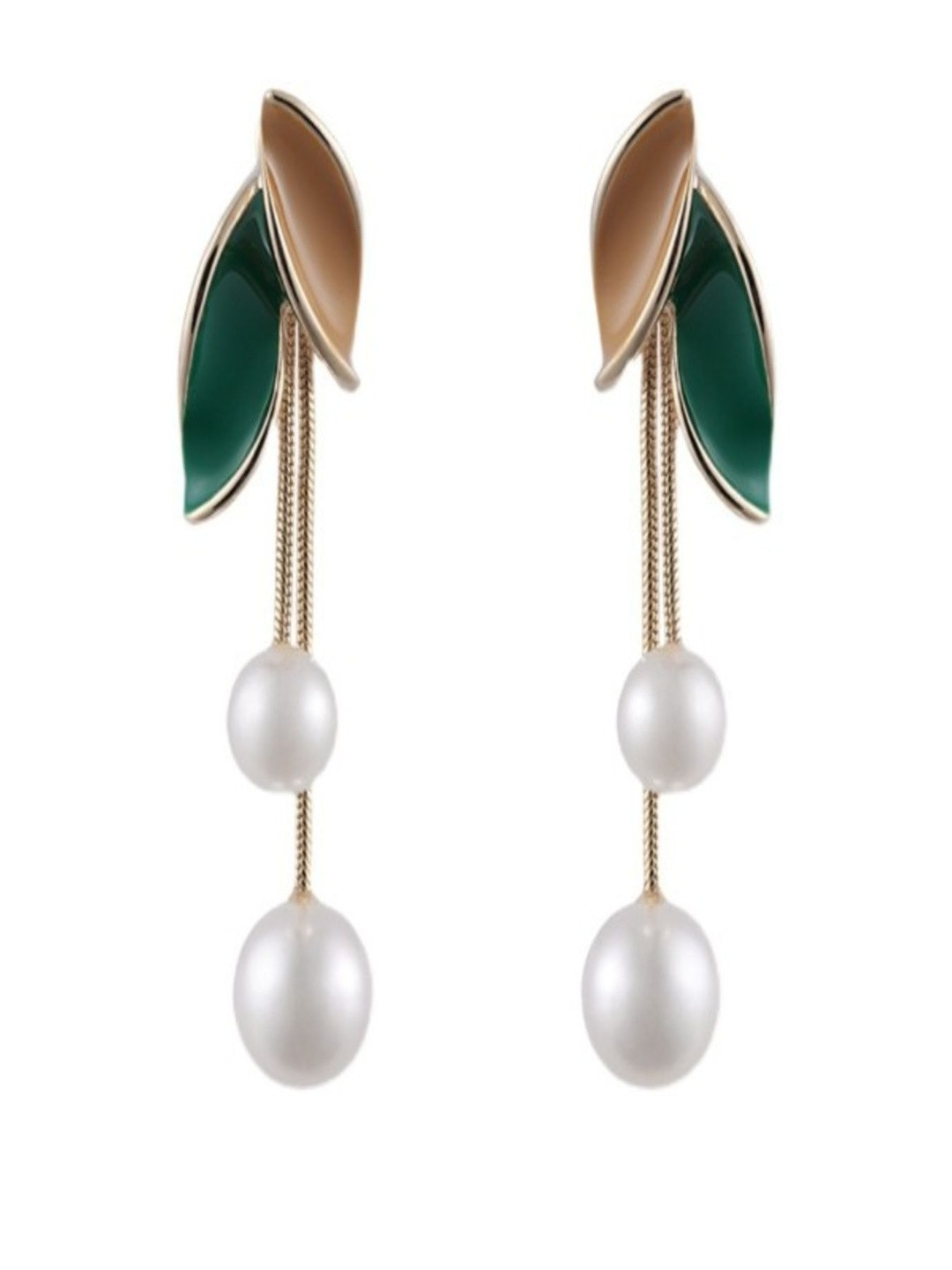 SAPRAA TRENDS Leaf Shaped Drop Earrings