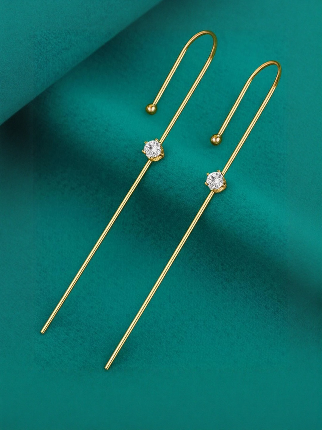 DressBerry Women Pack of 2 Gold-Plated Stud Ear Cuff