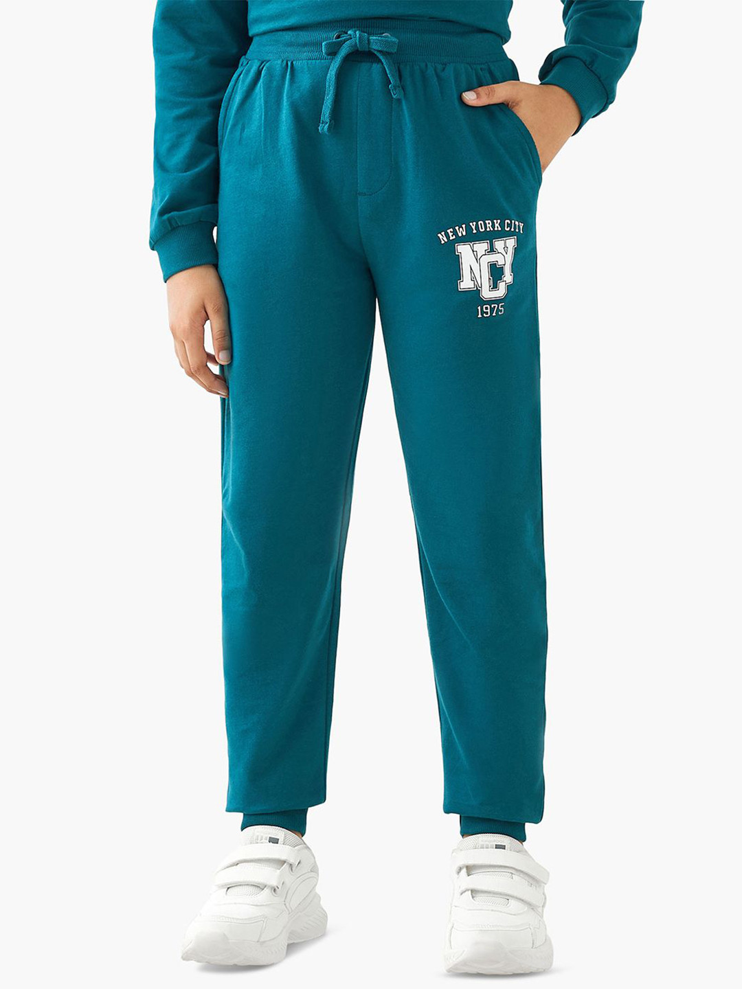 Juniors by Babyshop Boys New York City Printed Cotton Mid-Rise Joggers
