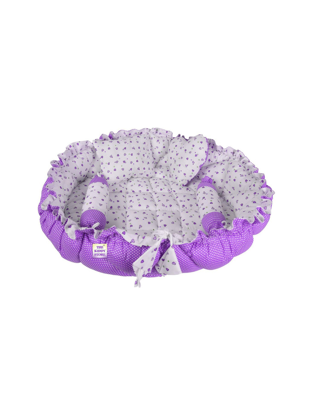 ADORE STUFF Infants Polk Dot Printed Pure Cotton Bedding Set